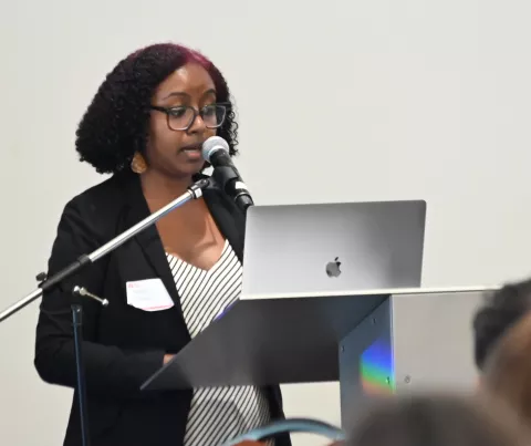 Sara Suliman presenting at BATS